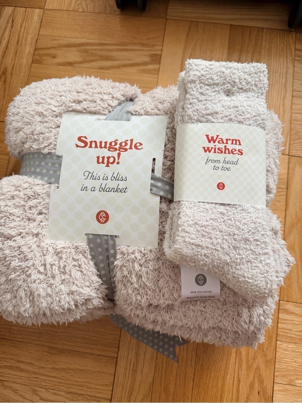Snuggle Up Blanket Socks Set Plush
